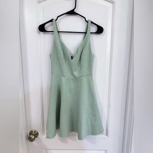 Urban Outfitters Kimchi Blue Mint Green Heart of the Ocean Sweetheart Mini Dress